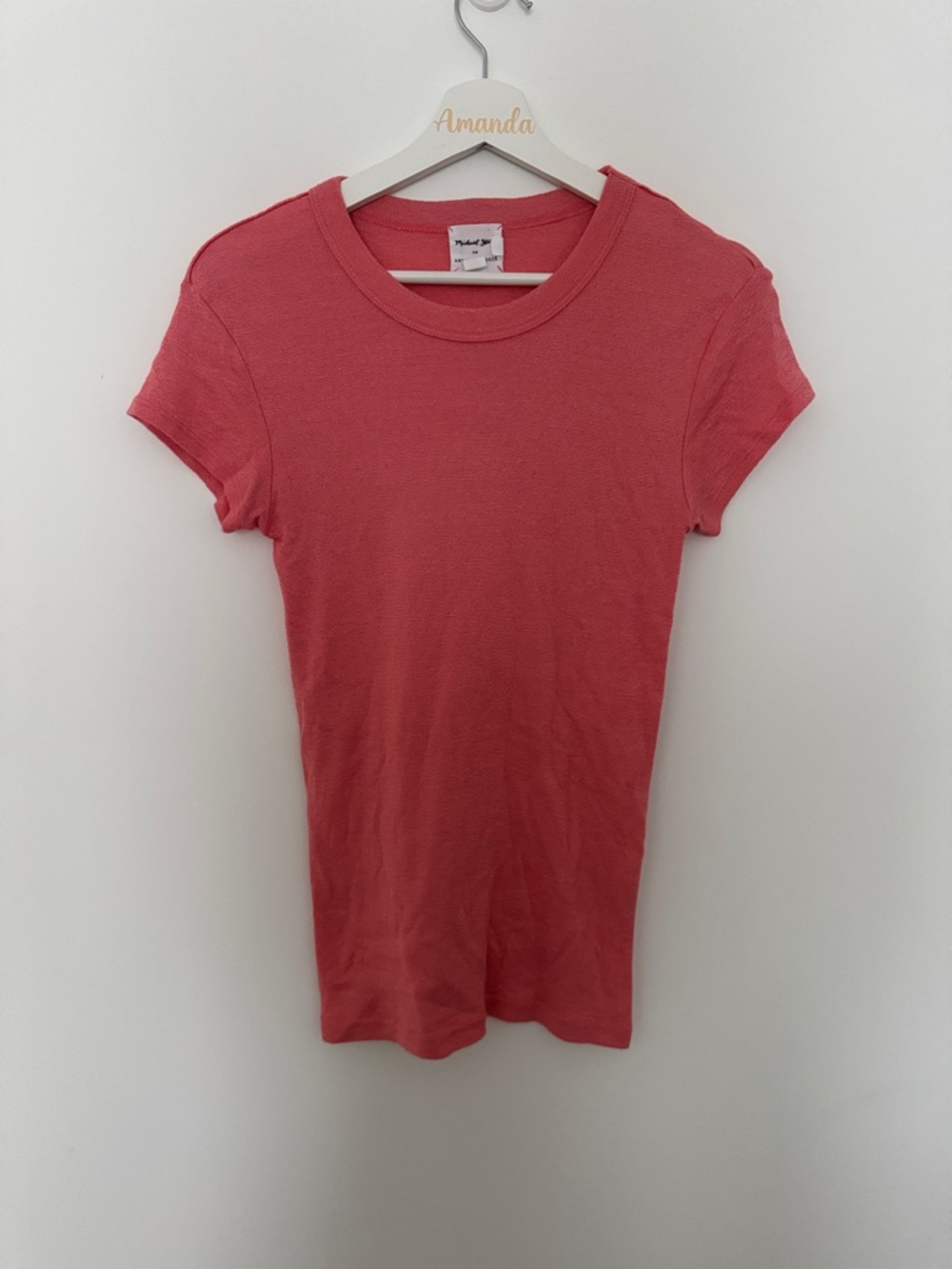 Michael Stars for Anthropologie Coral Crewneck Short Sleeve Tee